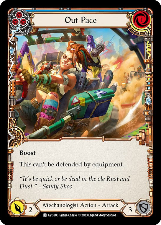 Out Pace (Blue) [Bright Lights] Rainbow Foil