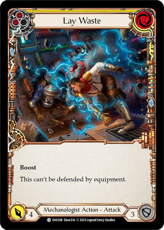 Lay Waste (Yellow) [Bright Lights] Rainbow Foil