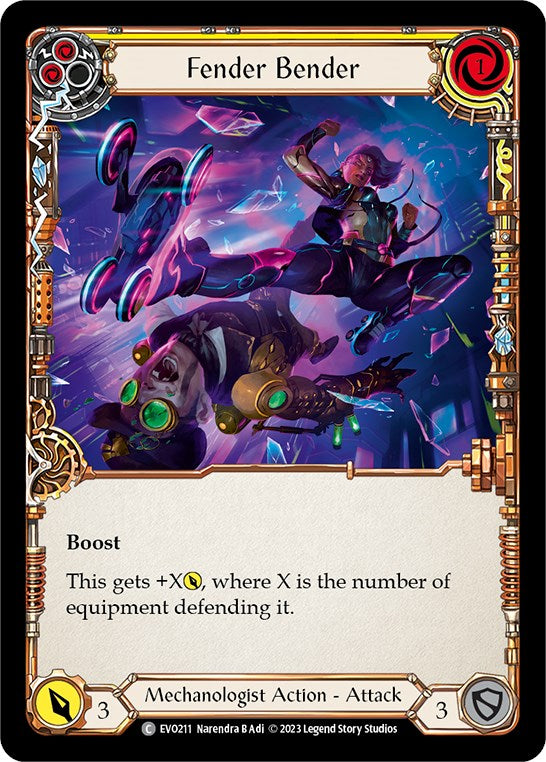 Fender Bender (Yellow) [Bright Lights] Rainbow Foil