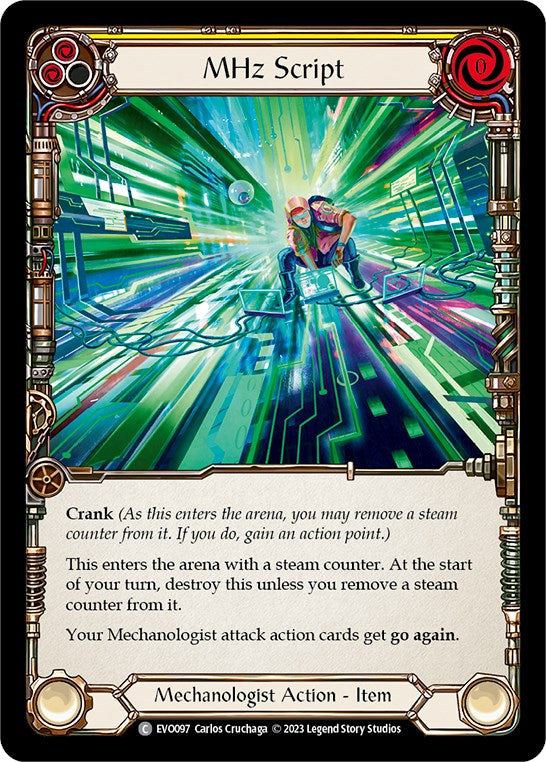 MHz Script [Bright Lights] Rainbow Foil