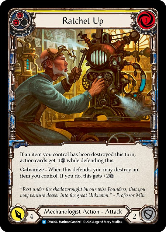 Ratchet Up (Yellow) [Bright Lights] Rainbow Foil