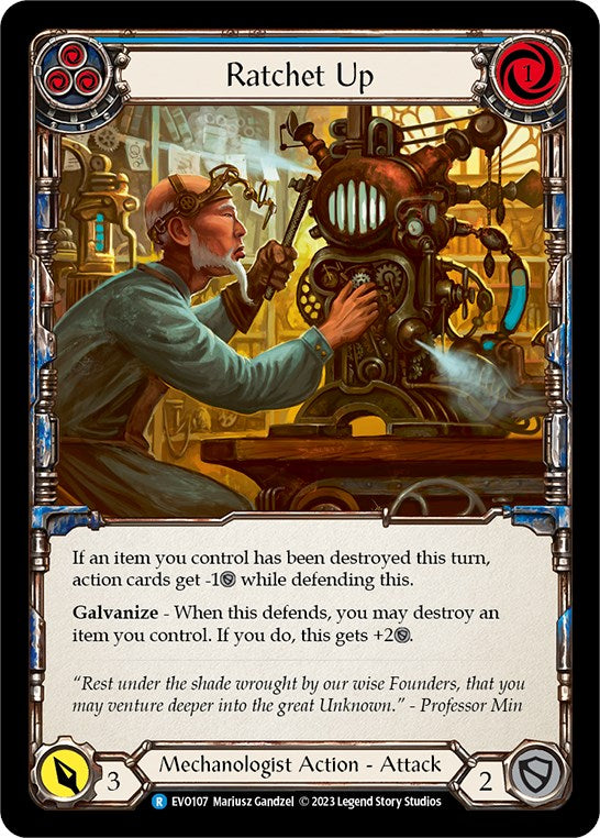 Ratchet Up (Blue) [Bright Lights] Rainbow Foil