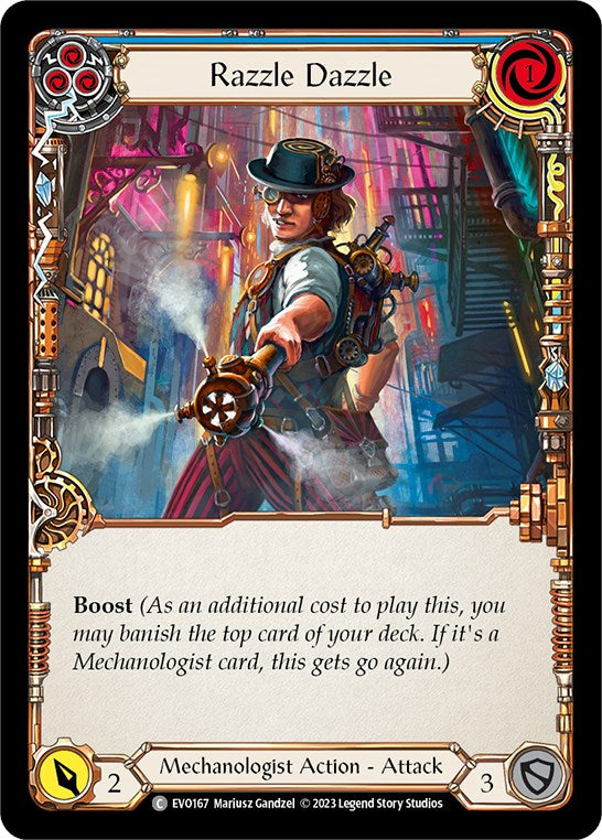 Razzle Dazzle (Blue) [Bright Lights] Rainbow Foil