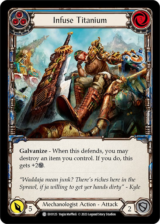 Infuse Titanium (Blue) [Bright Lights] Rainbow Foil