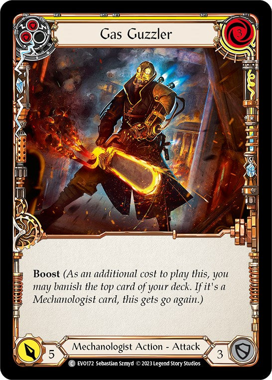 Gas Guzzler (Yellow) [Bright Lights] Rainbow Foil