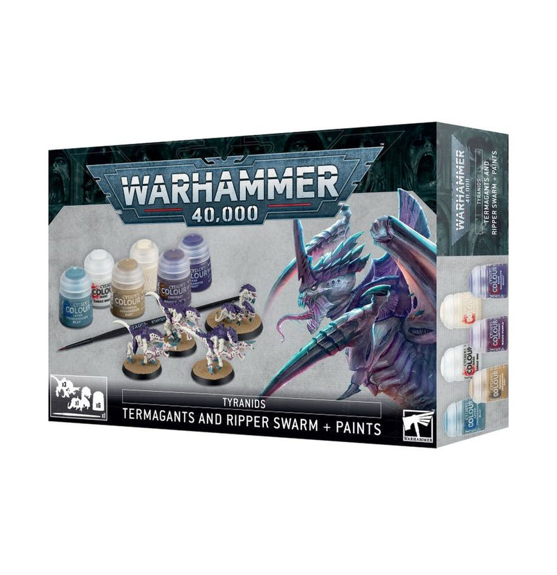 Warhammer : 40,000 - Tyranides : Termagants et Essaim Ripper + Set de peinture