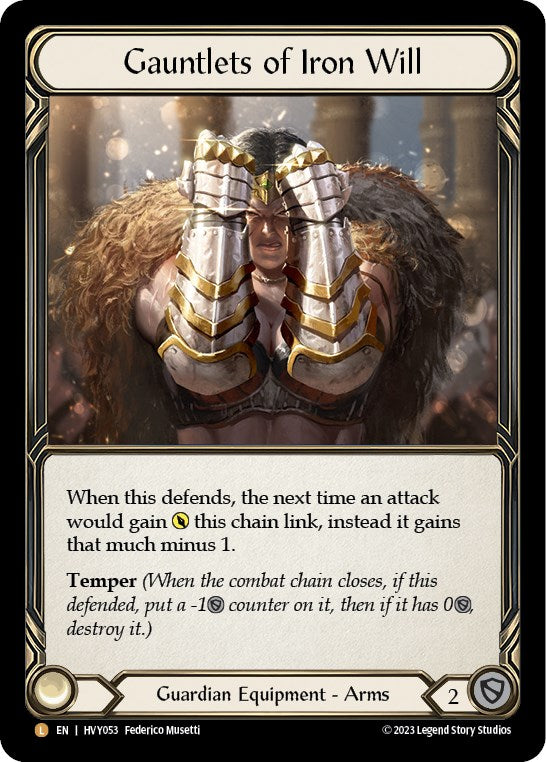 Gauntlets of Iron Will [Heavy Hitters] Cold Foil