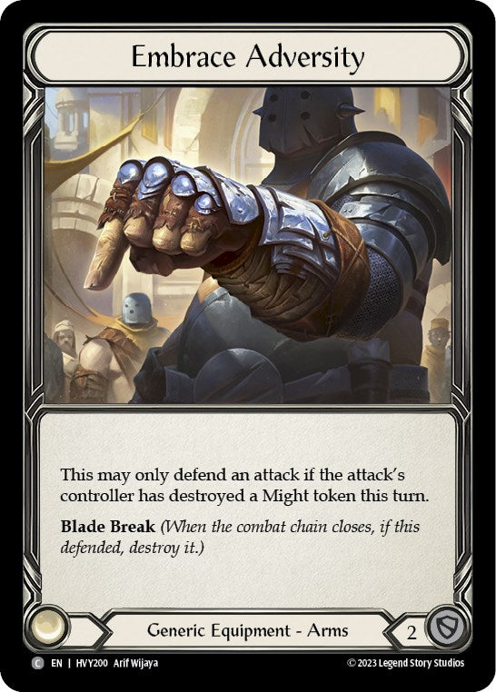 Embrace Adversity [Heavy Hitters] Cold Foil