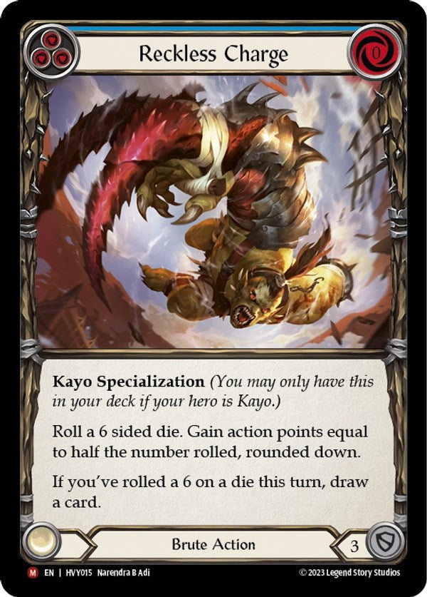 Reckless Charge [Heavy Hitters] Rainbow Foil