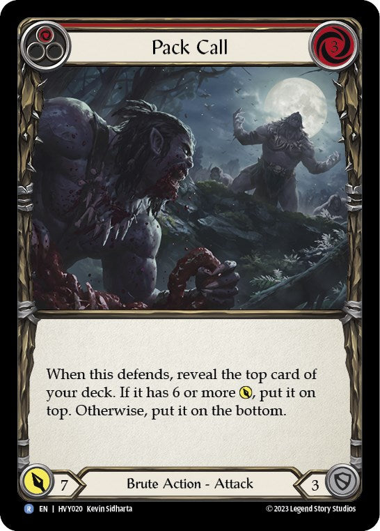 Pack Call (Red) [Heavy Hitters] Rainbow Foil