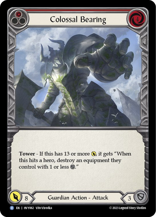 Colossal Bearing (Red) [Heavy Hitters] Rainbow Foil