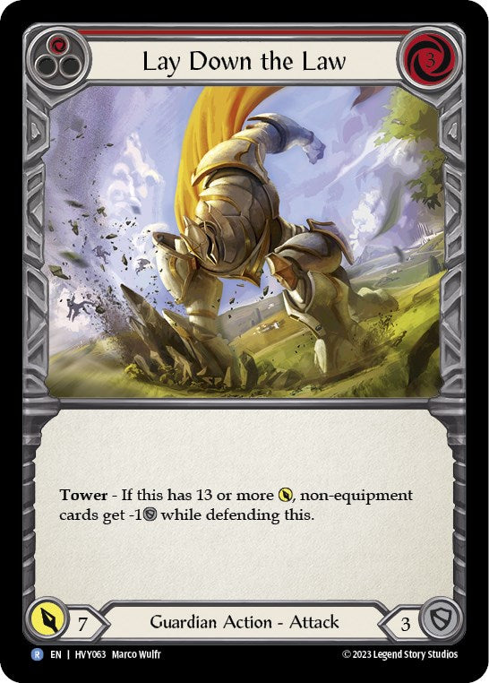 Lay Down the Law [Heavy Hitters] Rainbow Foil