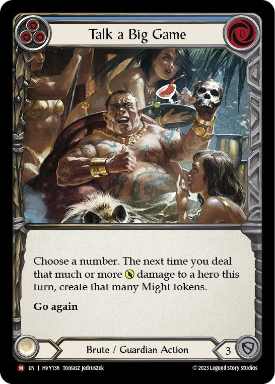 Talk a Big Game [Heavy Hitters] Rainbow Foil