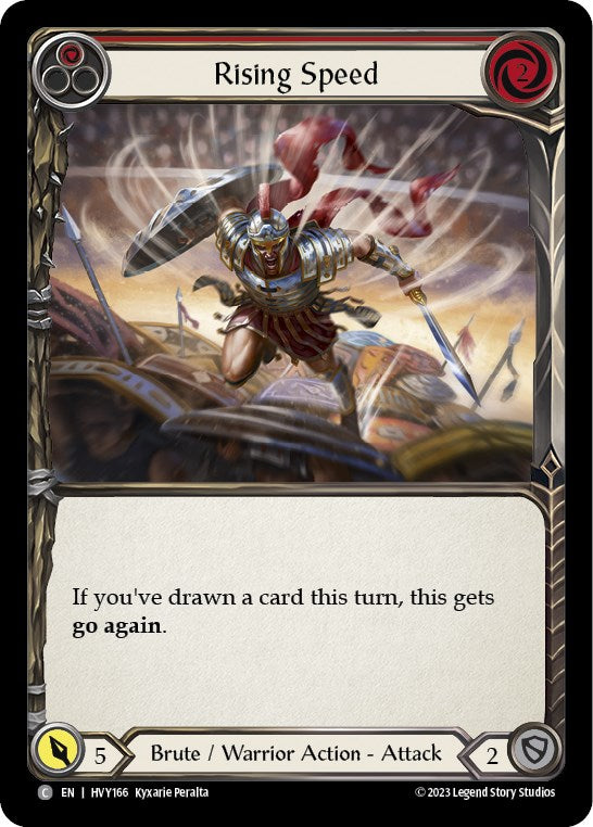 Rising Speed (Red) [Heavy Hitters] Rainbow Foil