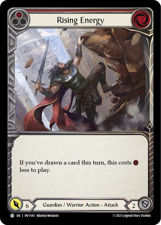 Rising Energy (Red) [Heavy Hitters] Rainbow Foil