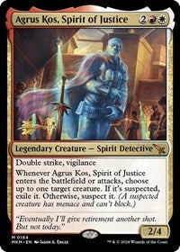 Agrus Kos, Spirit of Justice (184) [Prerelease Cards]