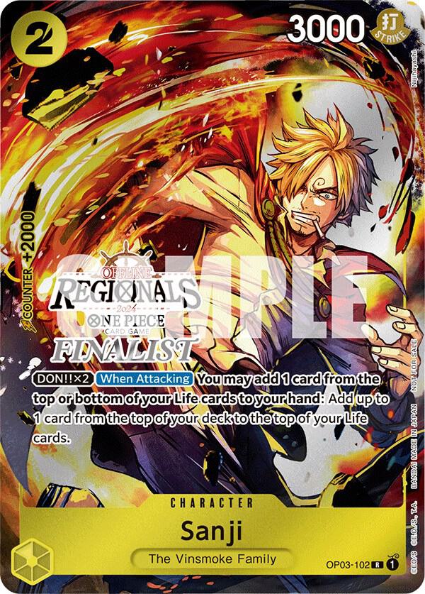 Sanji (Offline Regional 2024) [Finalist] (OP03-102) [One Piece Promotion Cards]