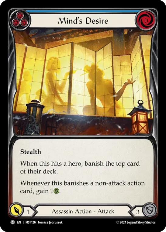 Mind's Desire (Blue) [Part the Mistveil] Rainbow Foil