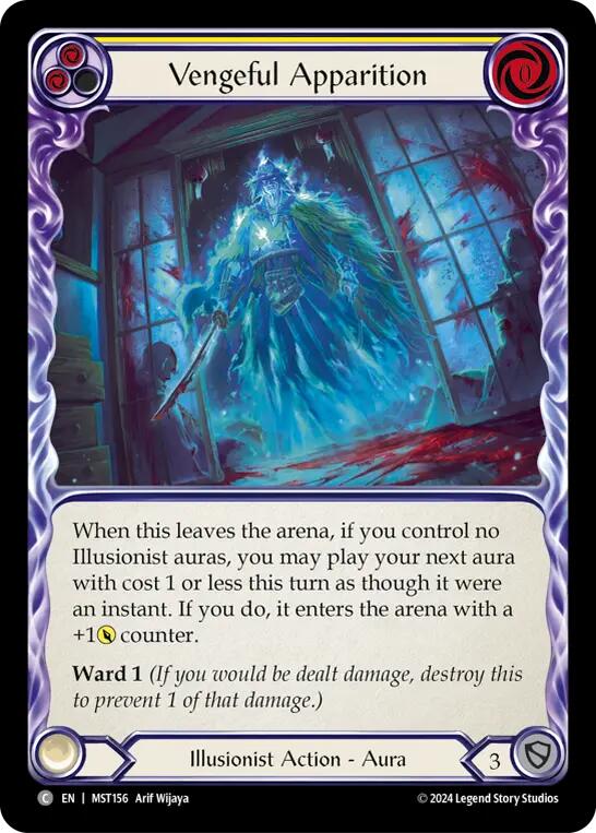 Vengeful Apparition (Yellow) [Part the Mistveil] Rainbow Foil