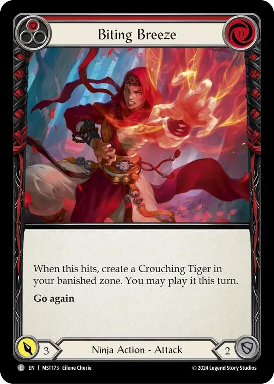 Biting Breeze (Red) [Part the Mistveil] Rainbow Foil