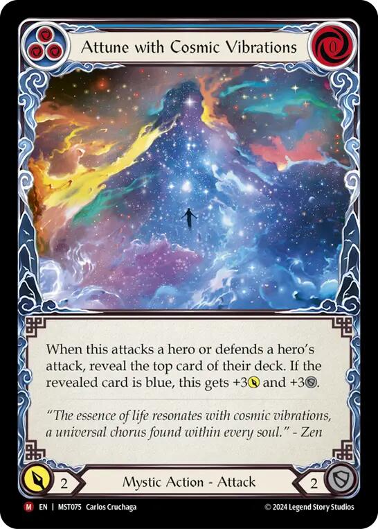 Attune with Cosmic Vibrations [Part the Mistveil] Rainbow Foil