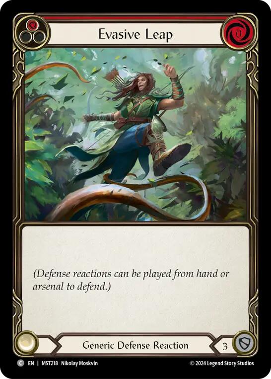 Evasive Leap (Red) [Part the Mistveil] Rainbow Foil
