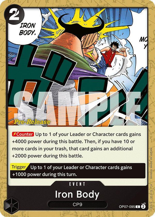 Iron Body (OP07-095) [500 Years in the Future Pre-Release Cards]