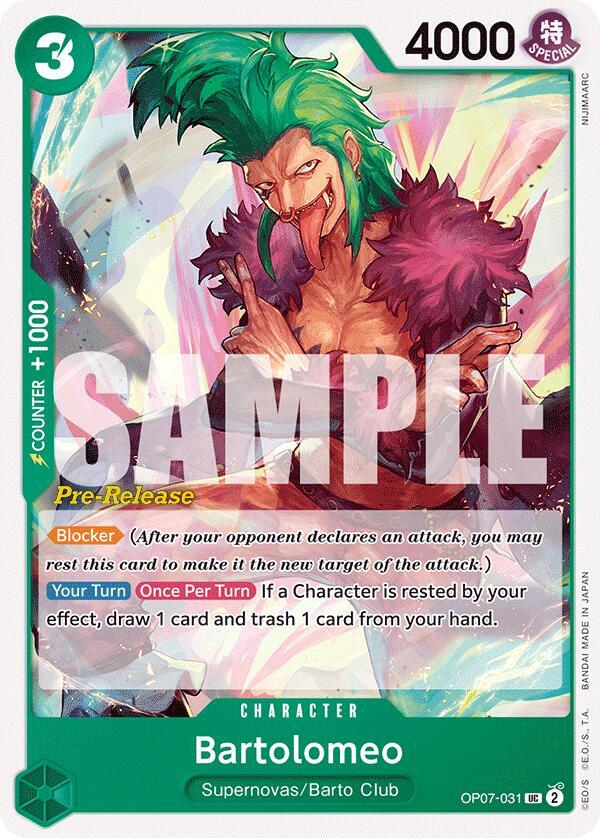 Bartolomeo (OP07-031) [500 Years in the Future Pre-Release Cards]