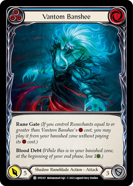 Vantom Banshee (Blue) [Dusk Till Dawn] Rainbow Foil