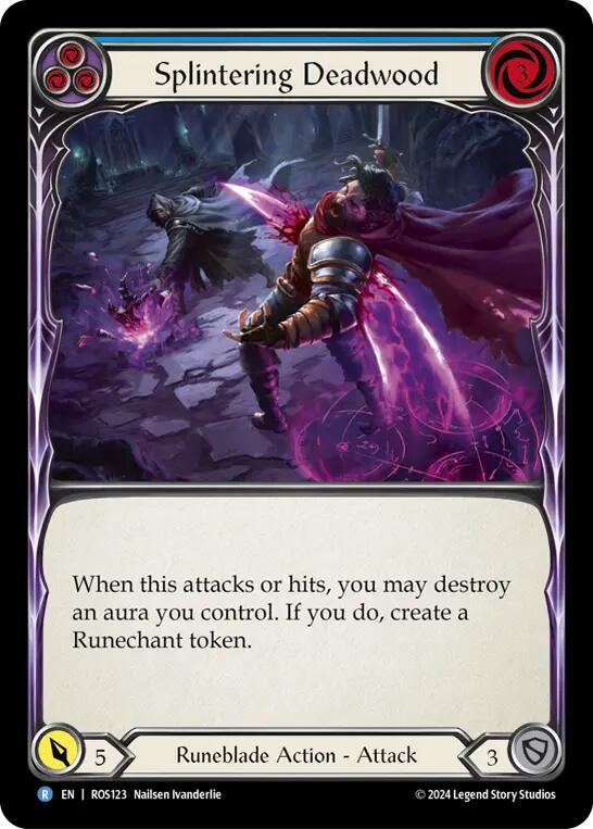 Splintering Deadwood (Blue) [Rosetta] Rainbow Foil