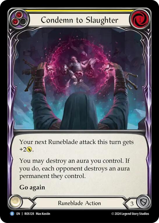 Condemn to Slaughter (Yellow) [Rosetta] Rainbow Foil