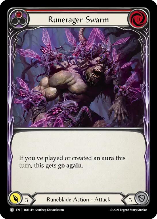 Runerager Swarm (Red) [Rosetta] Rainbow Foil