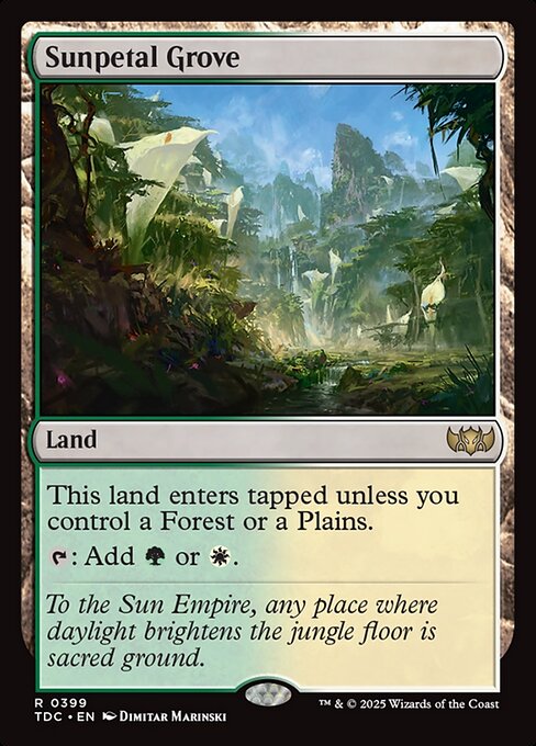 Sunpetal Grove (399) [Tarkir: Dragonstorm Commander]
