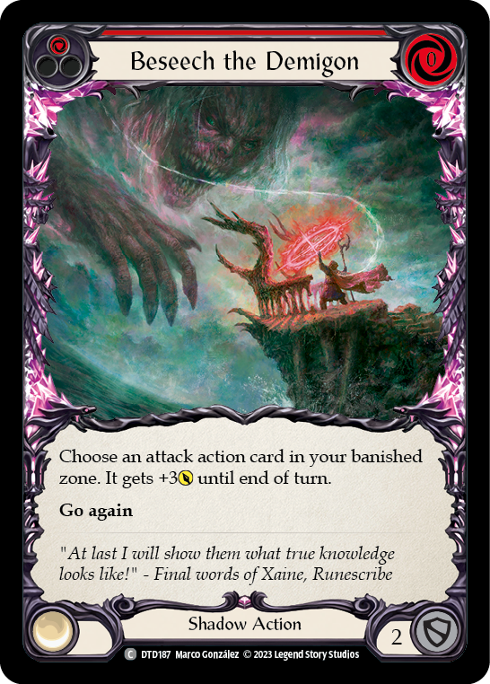 Beseech the Demigon (Red) [Dusk Till Dawn]