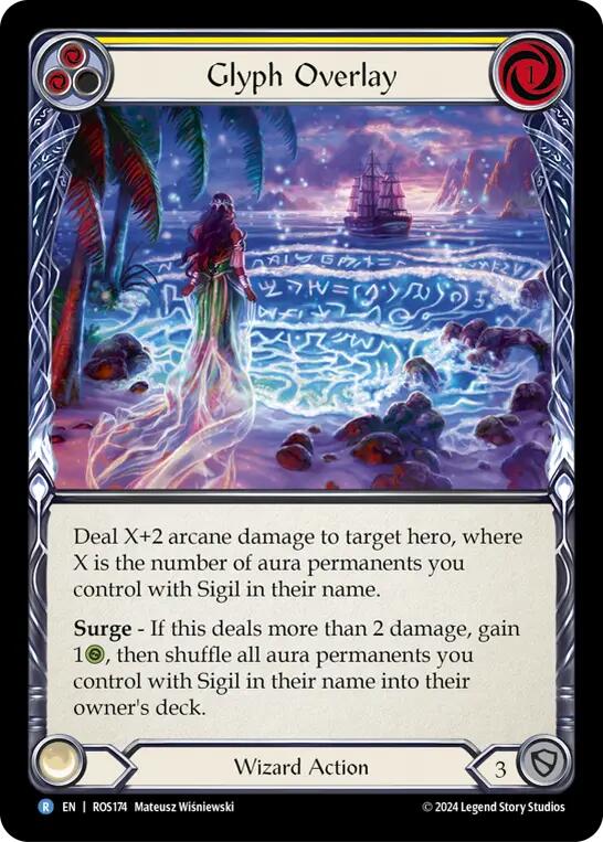 Glyph Overlay (Yellow) [Rosetta] Rainbow Foil