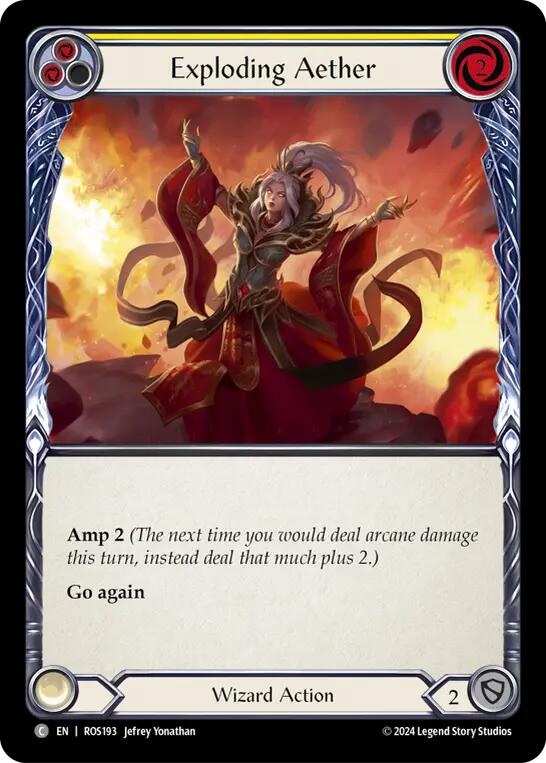 Exploding Aether (Yellow) [Rosetta] Rainbow Foil