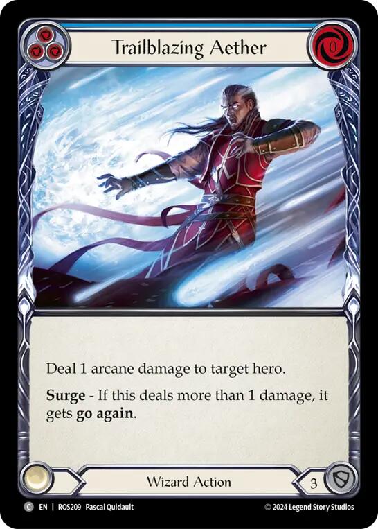 Trailblazing Aether (Blue) [Rosetta] Rainbow Foil