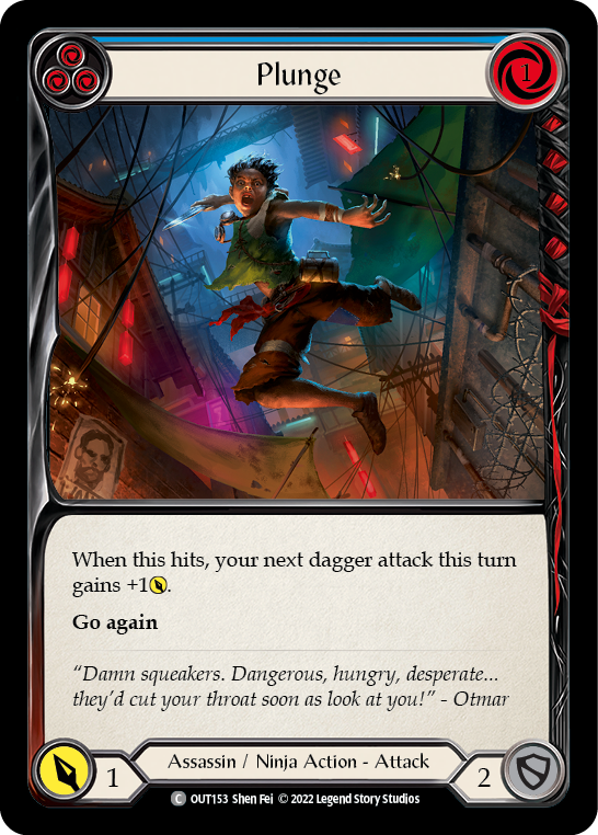 Plunge (Blue) [Outsiders] Rainbow Foil