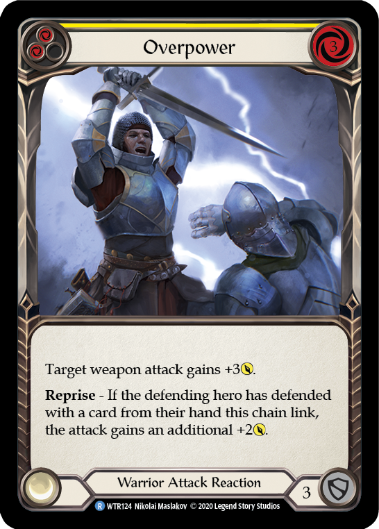 Overpower (Yellow) [Welcome to Rathe Unlimited] Unlimited Rainbow Foil
