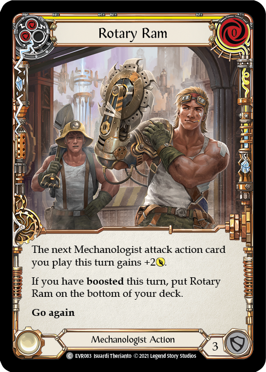 Rotary Ram (Yellow) [Everfest] 1st Edition Rainbow Foil