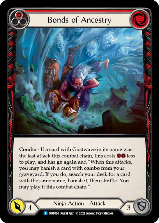 Bonds of Ancestry (Red) [Outsiders] Rainbow Foil