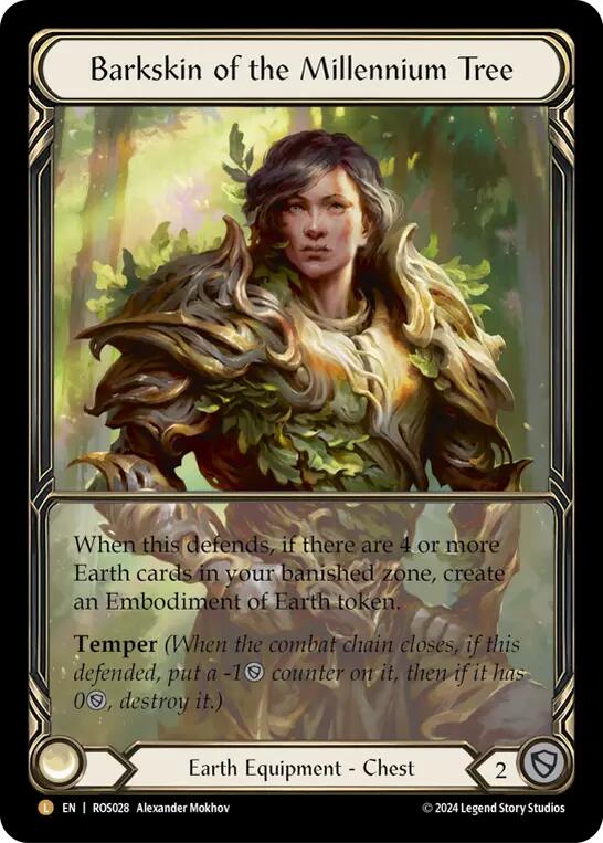 Barkskin of the Millennium Tree (Extended Art) [Rosetta] Cold Foil