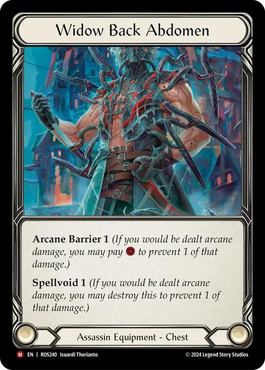 Widow Back Abdomen [Rosetta] Cold Foil