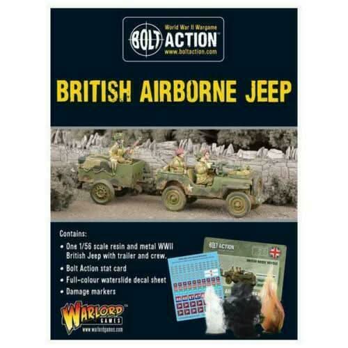 Bolt Action : Jeep Et Remorque Des Parachutistes Britanniques (Précommande)