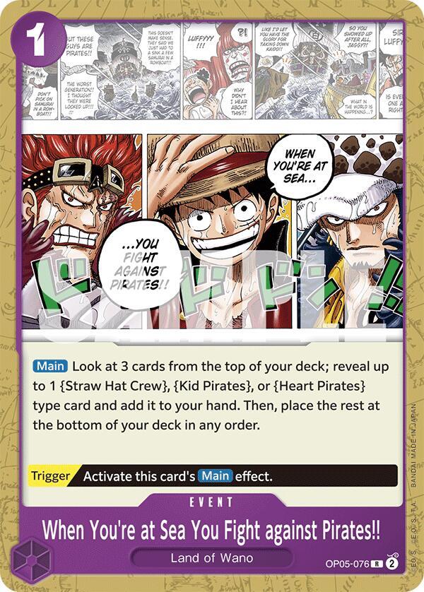 When You're at Sea You Fight against Pirates!! (OP05-076) [Starter Deck 18: PURPLE Monkey.D.Luffy]