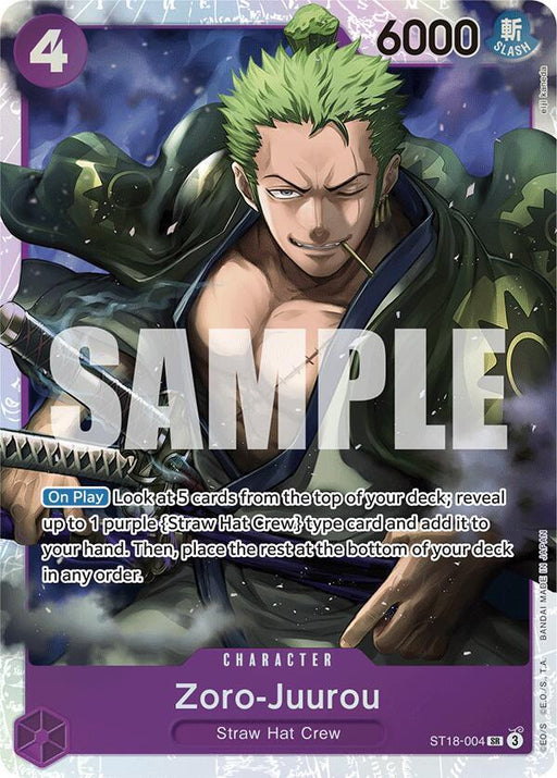 Zoro-Juurou (ST18-004) [Starter Deck 18: PURPLE Monkey.D.Luffy]