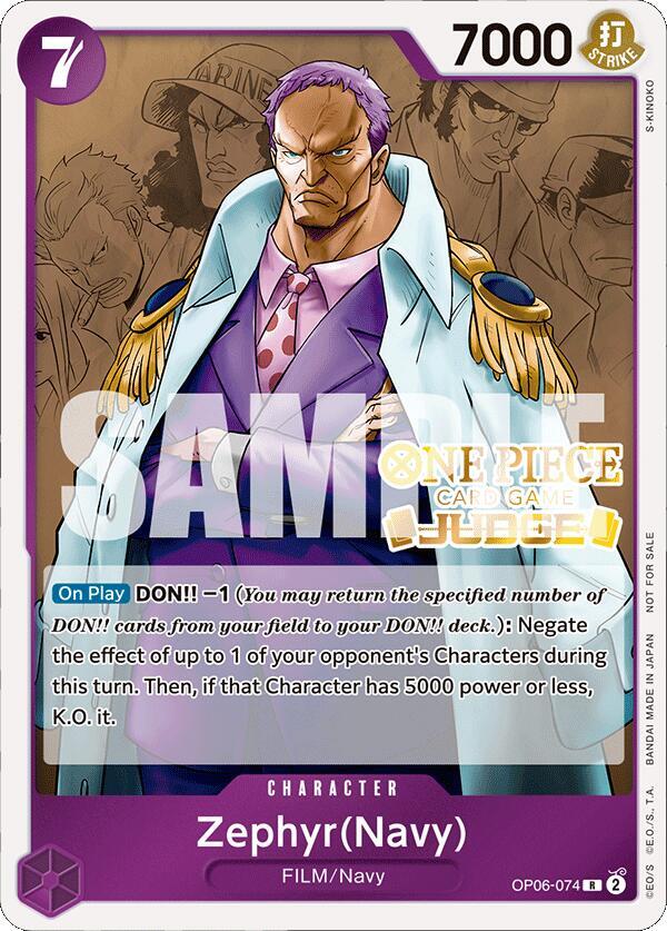 Zephyr (Navy) (Judge Pack Vol. 4) (OP06-074) [One Piece Promotion Cards]
