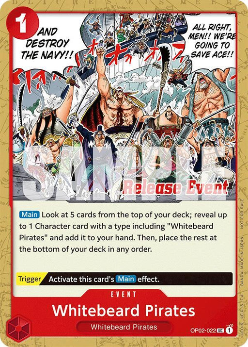Whitebeard Pirates (ST15 - ST20 Release Event Pack) (OP02-022) [One Piece Promotion Cards]