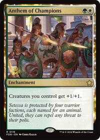 Anthem of Champions (116) [Prerelease Cards]