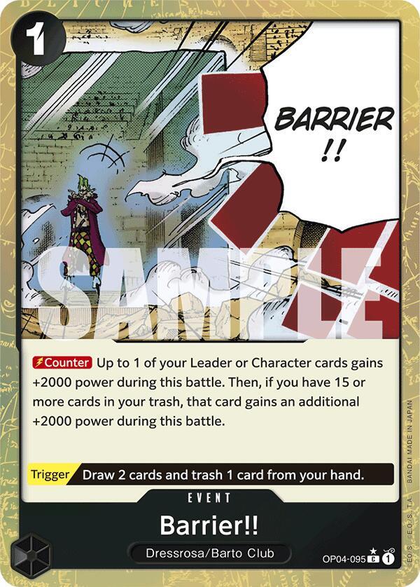 Barrier!! (Textured Foil) (OP04-095) [Premium Booster -The Best-]